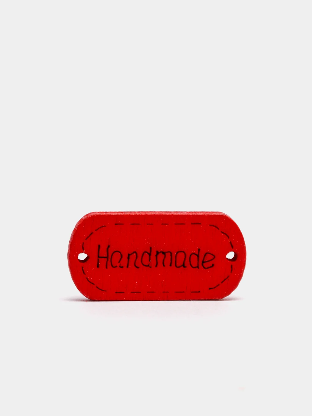 Красный бирки "Hand made", 10штук