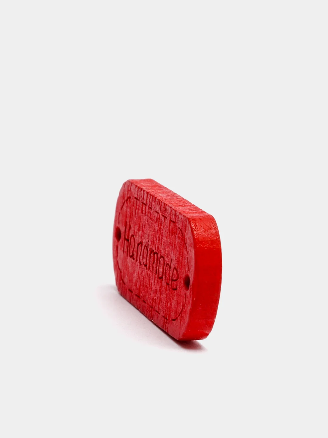 Красный бирки "Hand made", 10штук