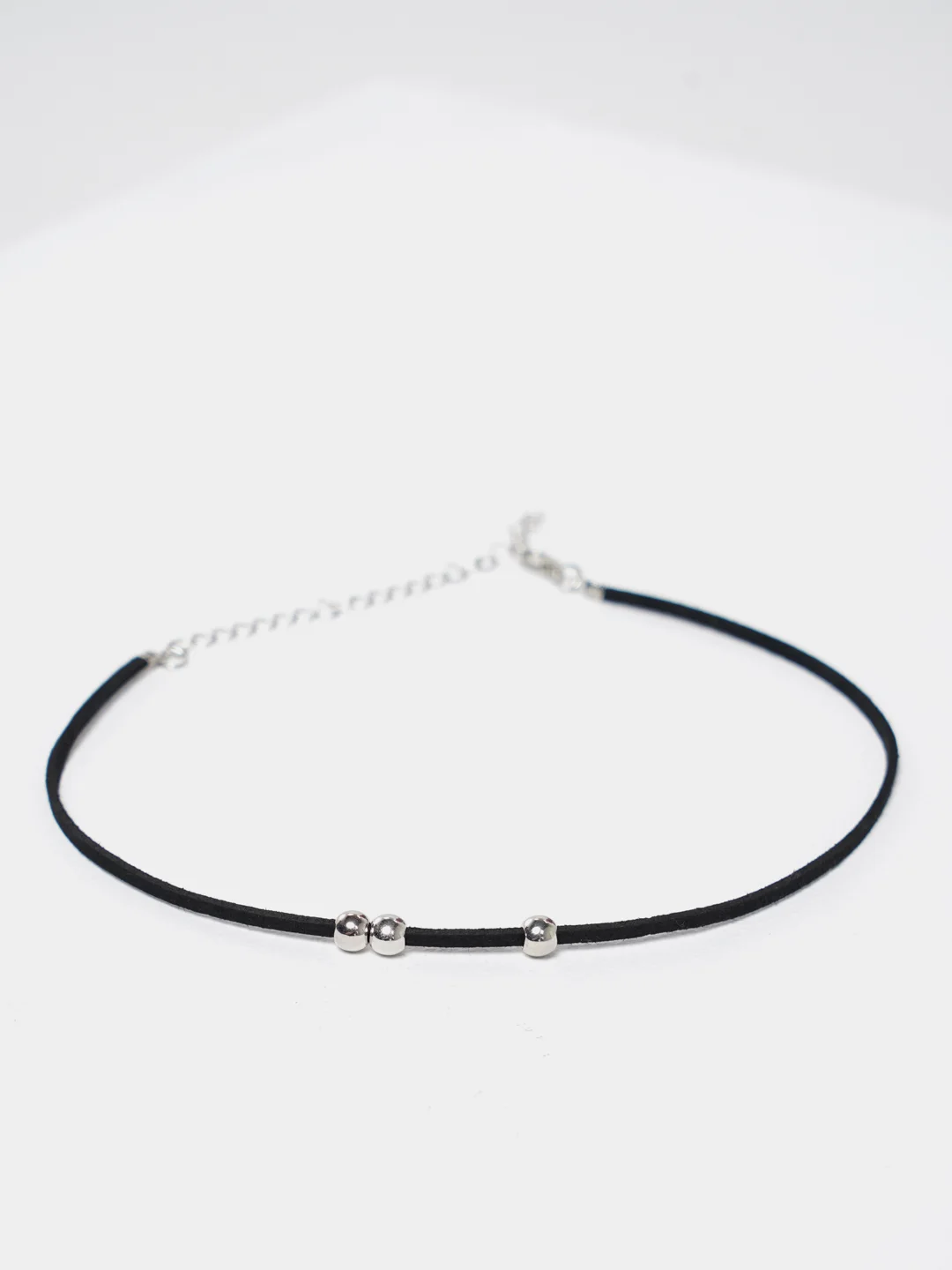 Серебряный чокер Black