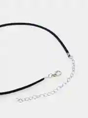 Серебряный чокер Black