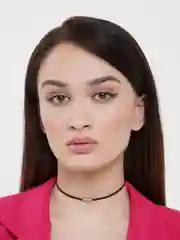 Серебряный чокер Black