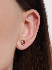 Серьга-гвоздик из нержавеющей стали, 8 цветов, 2 штуки