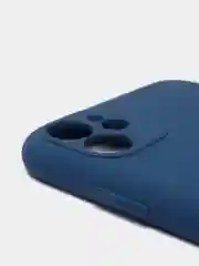 Темно-синий чехол iPhone 11 13 12 Pro Mini силиконовый ( Айфон Про Мини )
