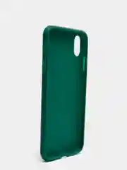 Зеленый чехол для Apple iPhone XS Max силиконовый, матовый, однотонный