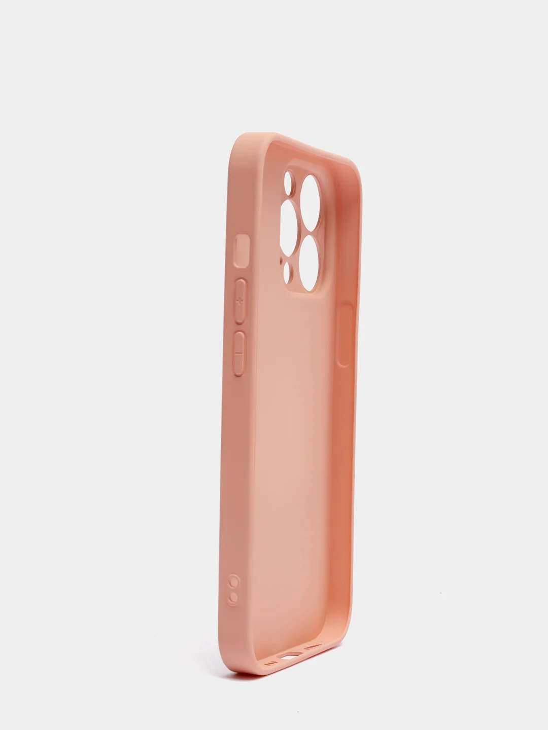 Кремовый чехол силиконовый со стеклянной панелью для iPhone 13 Pro
