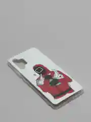 Вишнёвый чехол Samsung Galaxy A32, Самсунг Галакси 4G с рисунком Игра в кальмара