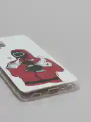 Вишнёвый чехол Samsung Galaxy A32, Самсунг Галакси 4G с рисунком Игра в кальмара
