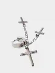 Серебряный серьга с 3 крестами, 1 штука, 2 цвета