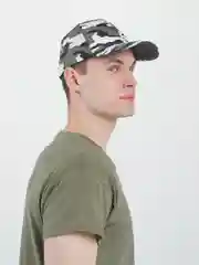 Тёмно-зелёный бейсболка хаки, унисекс
