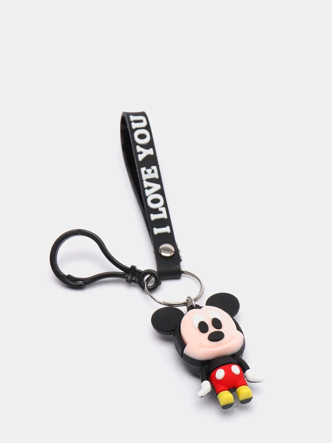 Брелок на ключи Mickey Mouse, с силиконовым ремешком