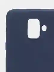 Темно-синий чехол Samsung Galaxy A6 (2018), Самсунг Галакси А6 2018, силиконовый цветной матовый