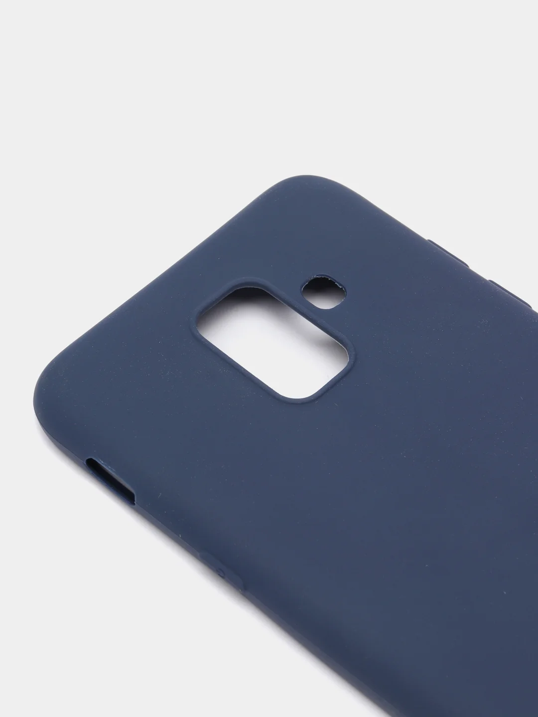 Темно-синий чехол Samsung Galaxy A6 (2018), Самсунг Галакси А6 2018, силиконовый цветной матовый