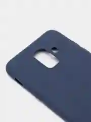 Темно-синий чехол Samsung Galaxy A6 (2018), Самсунг Галакси А6 2018, силиконовый цветной матовый
