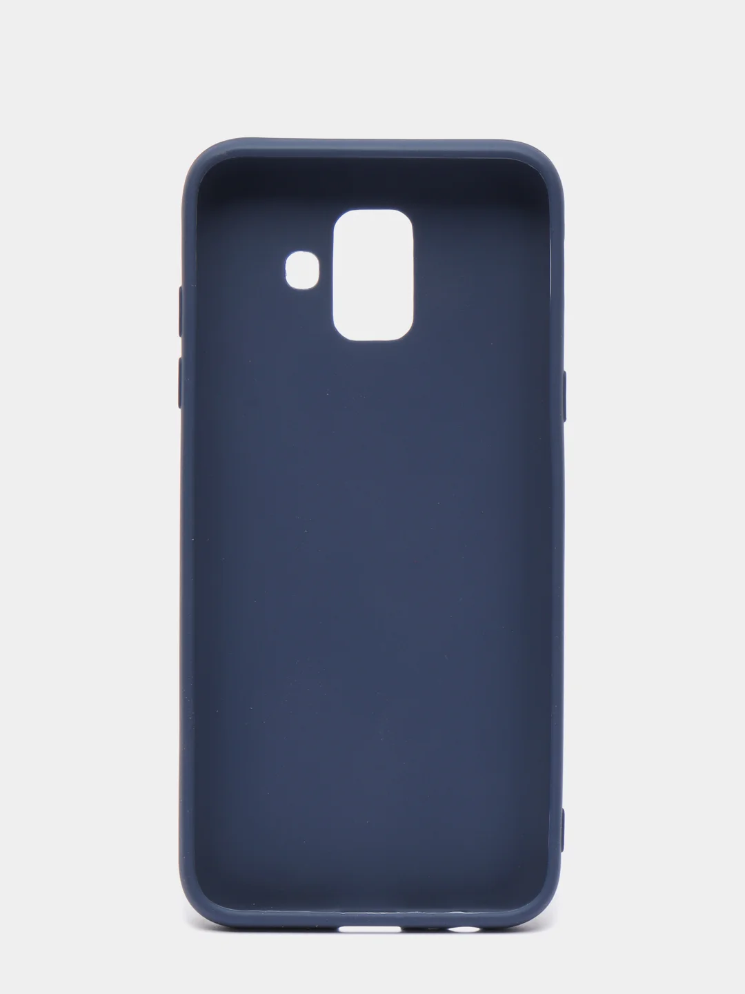 Темно-синий чехол Samsung Galaxy A6 (2018), Самсунг Галакси А6 2018, силиконовый цветной матовый