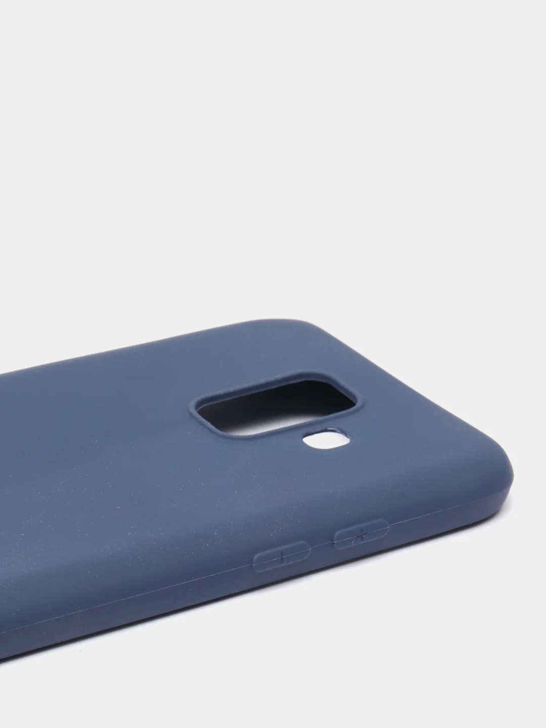 Темно-синий чехол Samsung Galaxy A6 (2018), Самсунг Галакси А6 2018, силиконовый цветной матовый