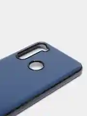 Темно-синий чехол Xiaomi Redmi Note 8T цветной, силиконовый, с глянцевой рамкой (Редми Нот 8Т)