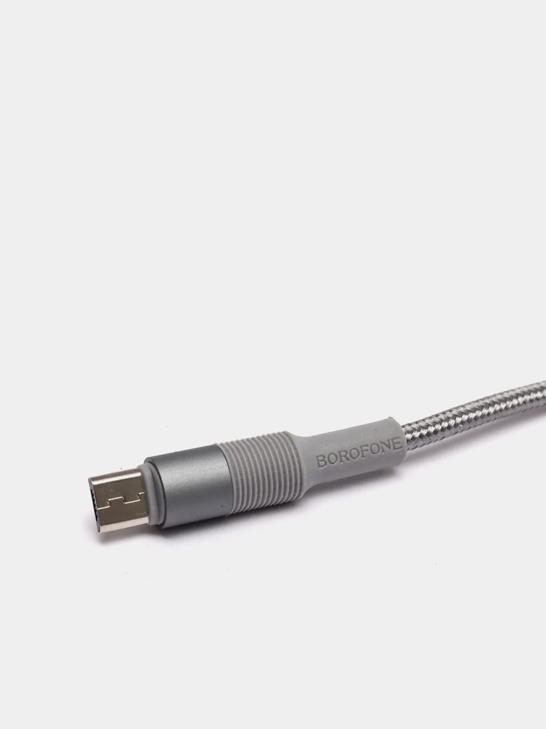 Серый кабель зарядный Borofone BX21 Micro-USB, для Android