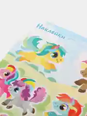 Наклейки "Пони", УФ-лак, глиттер, 16 х 10 см