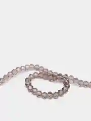 Серый бусины рондели стеклянные граненые "хрустальные"