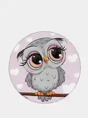 Бордовый держатель для телефона PopSocket (попсокет) с рисунками