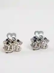 Серебряный крабики для волос "Фрукт", 2 штуки