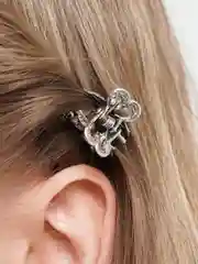 Серебряный крабики для волос "Фрукт", 2 штуки