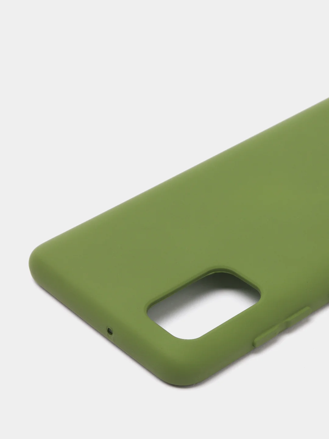 Зеленый чехол Silicone Cover для Samsung Galaxy A41, Самсунг Галакси А41 силиконовый