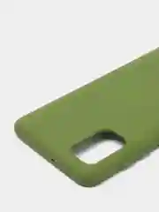 Зеленый чехол Silicone Cover для Samsung Galaxy A41, Самсунг Галакси А41 силиконовый