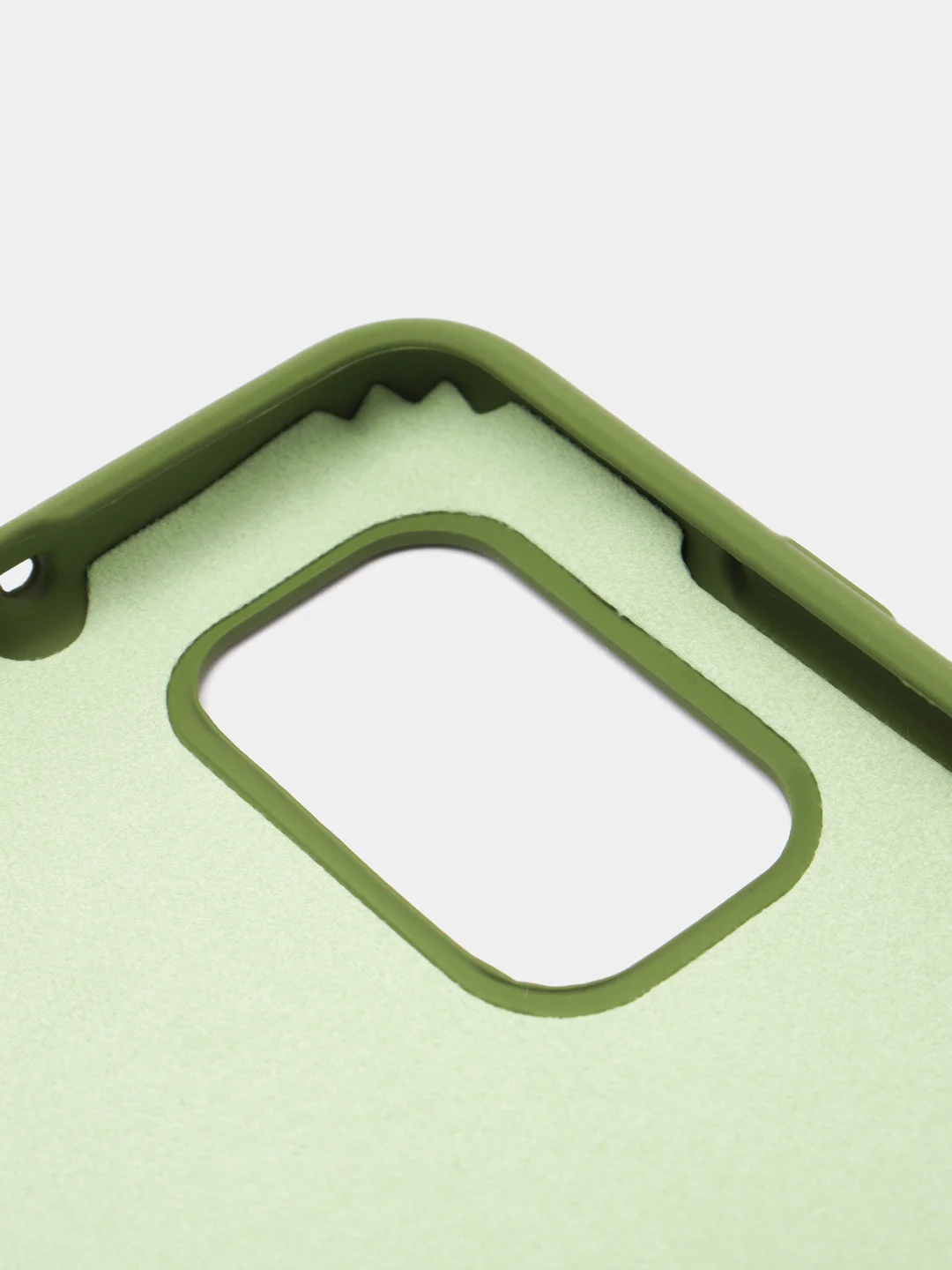 Зеленый чехол Silicone Cover для Samsung Galaxy A41, Самсунг Галакси А41 силиконовый