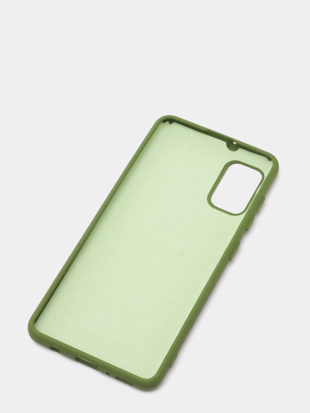 Зеленый чехол Silicone Cover для Samsung Galaxy A41, Самсунг Галакси А41 силиконовый