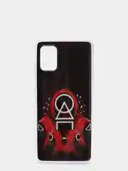 Кораллово-розовый чехол Samsung Galaxy A51, Самсунг Галакси А51 с рисунком Игра в кальмара