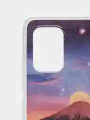 Аметистовый чехол Samsung Galaxy A51 (Самсунг Галакси А51) силиконовый с рисунком