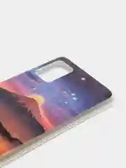 Аметистовый чехол Samsung Galaxy A51 (Самсунг Галакси А51) силиконовый с рисунком