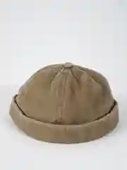 Песочный хаки кепка бинни (докер) без козырька / шапка