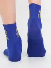 Индиго носки с надписью, унисекс