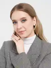Серебряный кольца парные / набор колец 3 штуки / кольцо