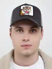 Серый бейсболка