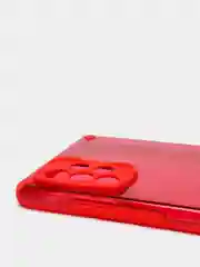 Красный чехол для Samsung Galaxy A72  с  блестками