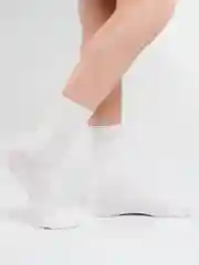 Белый носки в рубчик