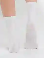 Белый носки в рубчик