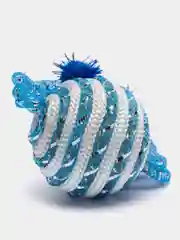 Игрушка Мяч шуршащий с шестью хвостиками синий, 19 см