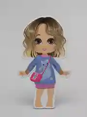 Детская магнитная игра Одень куклу. Одевашки. Кукла с одеждой. Ксюша