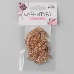 Цепочка для сумки, с карабинами, 4 х 13 мм, 120 см, цвет золотой
