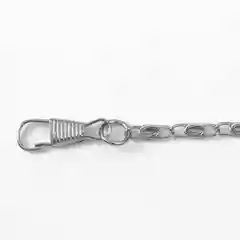 Цепочка для сумки с карабинами, цвет серебряный, 4 х 13 мм, 120 см