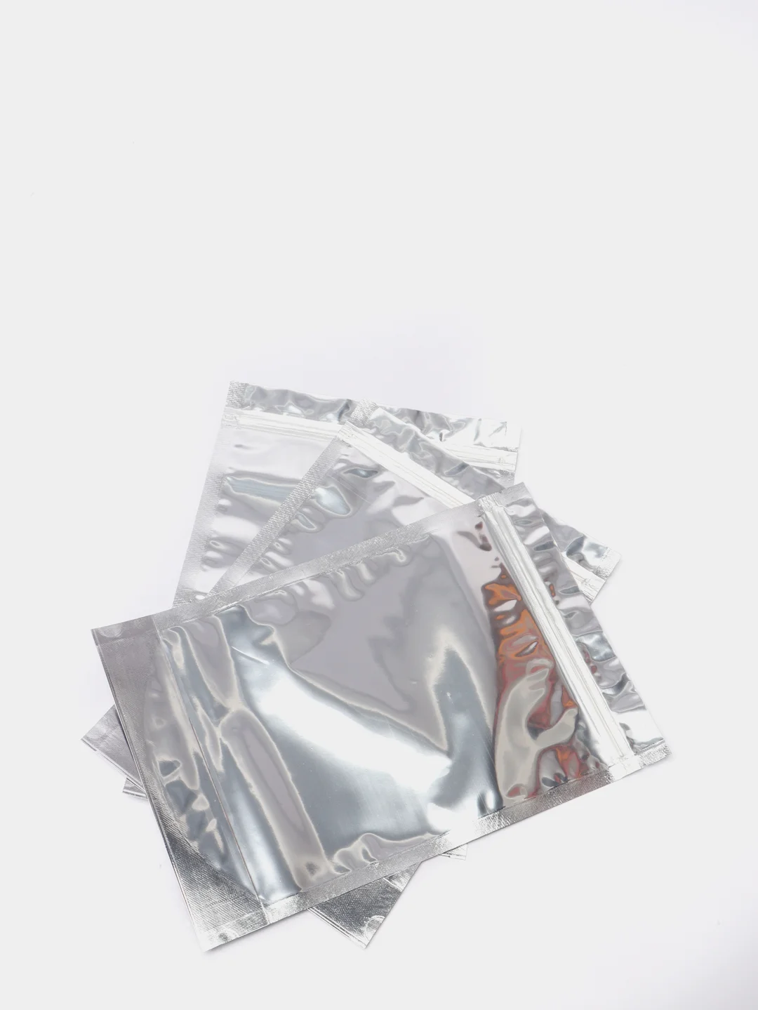 Пакет дой-пак фольгированный с прозрачной стороной для продуктов 20*30 см, набор 3 шт