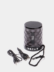 Колонка беспроводная с подсветкой / Портативная акустика /Bluetooth/FM/TF/USB/AUX