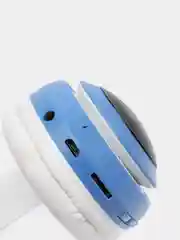 Бирюзовый беспроводные детские Bluetooth наушники "Cat STN 28", на русском языке, с кошачьими ушками