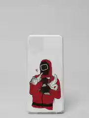Вишнёвый чехол Samsung Galaxy A22 4G / M22 / M32 с рисунком Игра в кальмара