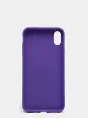 Фиолетовый чехол для Apple iPhone XS Max силиконовый, матовый, однотонный