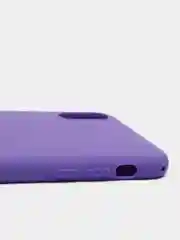 Фиолетовый чехол для Apple iPhone XS Max силиконовый, матовый, однотонный
